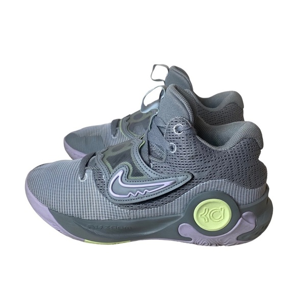 Nike KD Trey 5 X Basketball Shoes DD9538-012 Gray Lilac Volt Men Sz‎ 7 Women 8.5